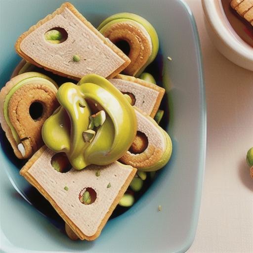 Pistachio and rosewater biscotti