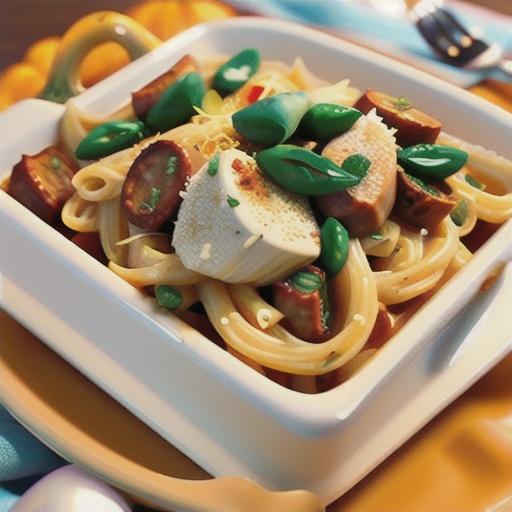 Creamy Pumpkin Pasta Bake