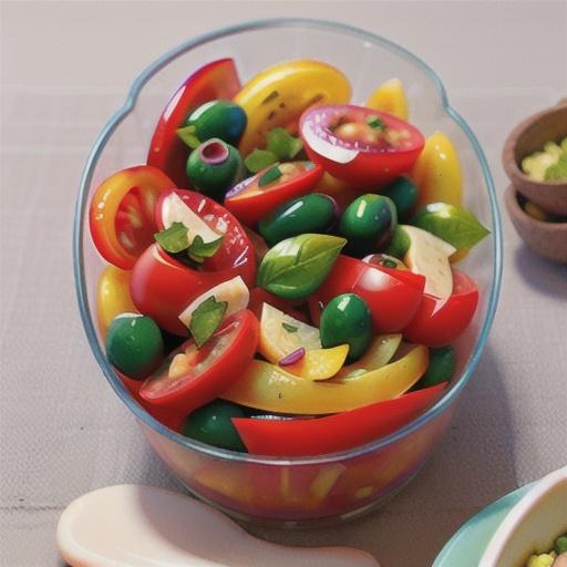Tomato and olive salad