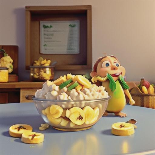 Sweet Cottage Cheese and Bananas