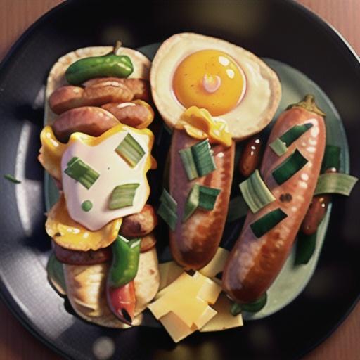 Sausage and Pepper Sunrise Burrito