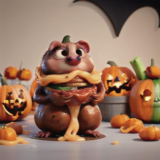 Halloween Bloody Baked Rats