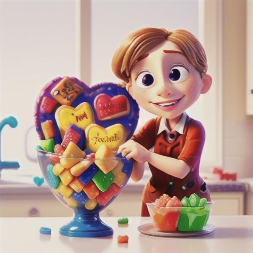 Stained Glass Heart Cookies