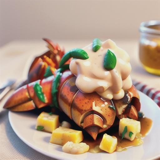 Broiled Lobster Tail with Brown Butter Sauce