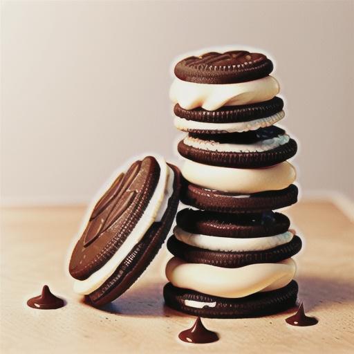Chocolate and cream biscuits