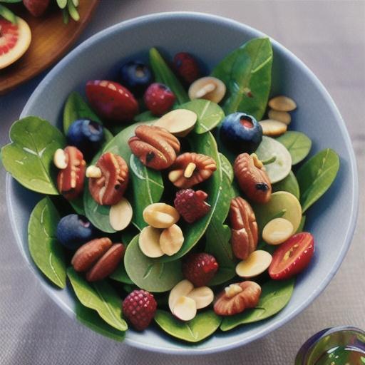 Berry and Arugula Salad with Homemade Blueberry Vinaigrette