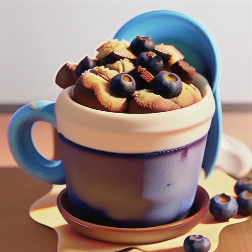 Microwave Blueberry Muffin in a Mug