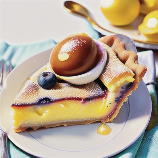 Lemon Sponge Pie I
