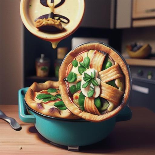 Beef, balsamic and tomato pot pies