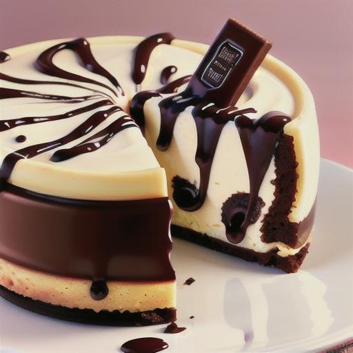 Chocolate swirl cheesecake