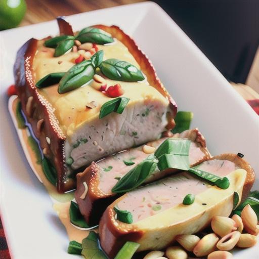 Chicken and pine nut meatloaf
