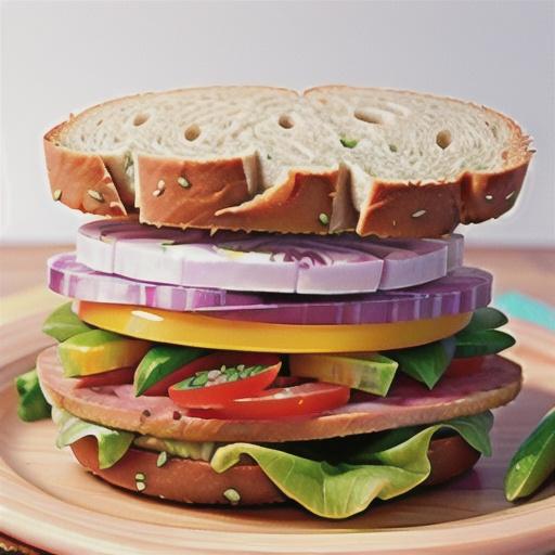 Summer salad sandwich