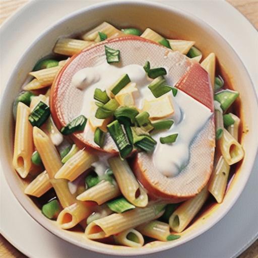 Tuna Alfredo with Penne Pasta