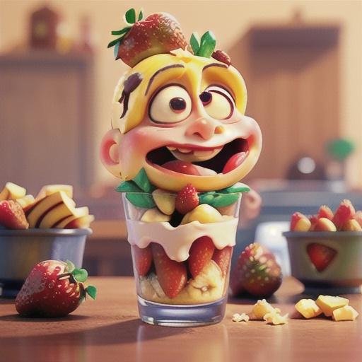 Crunchy Banana-Strawberry Parfaits