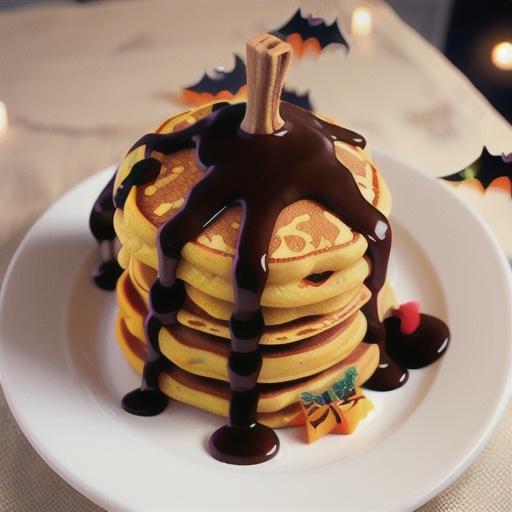 Halloween Pumpkin Pancakes