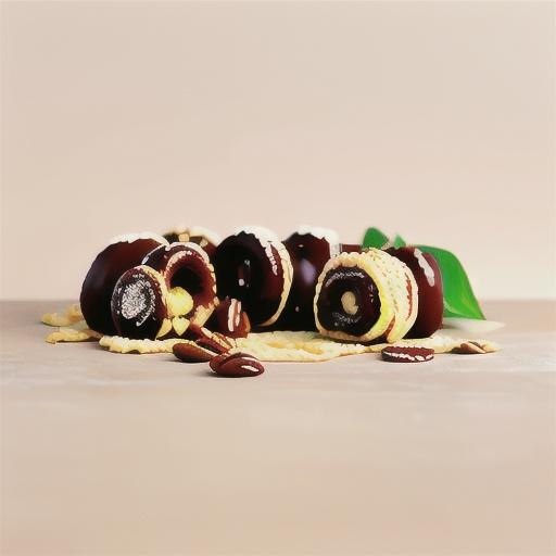 Chocolate pecan scrolls