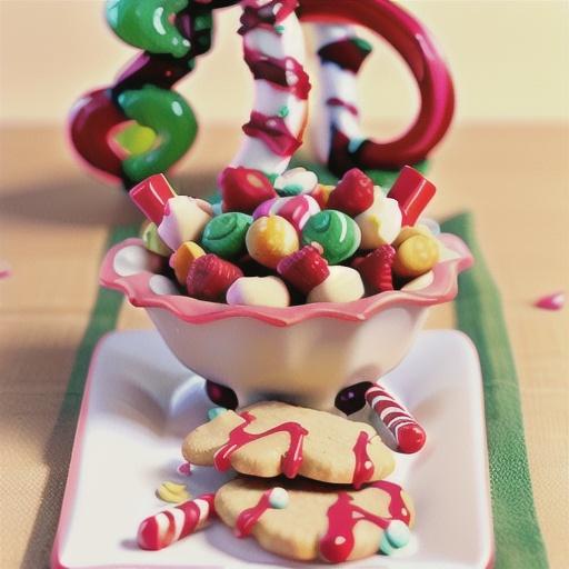 Glazed Candy Cane Cookies