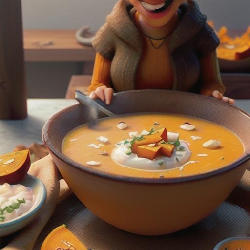 Roasted Butternut Squash Soup with Coconut Milk