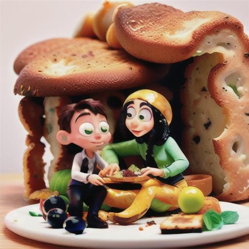 Halloumi & black olive cake