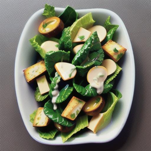 Kale Caesar Salad with Creamy Parmesan Dressing