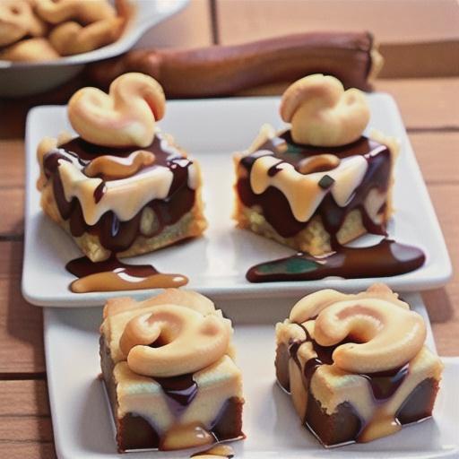 Caramel Cashew Blondies