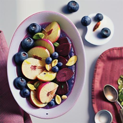 Beetroot and apple porridge