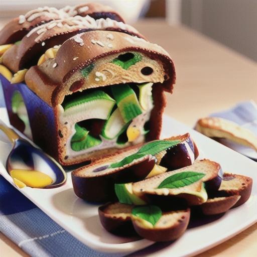 Pear-Rhubarb Flaxseed Bread