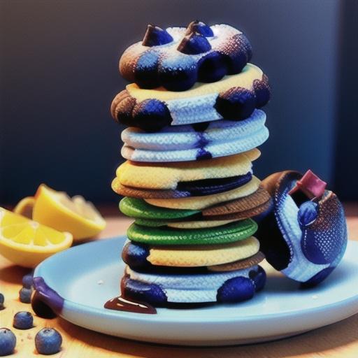 Blueberry Crinkle Cookies