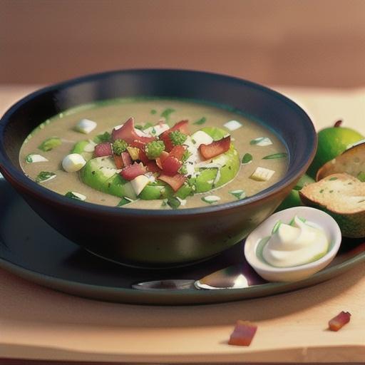Avocado and Bacon Soup