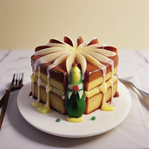 Glazed Lemon-Pear Cake