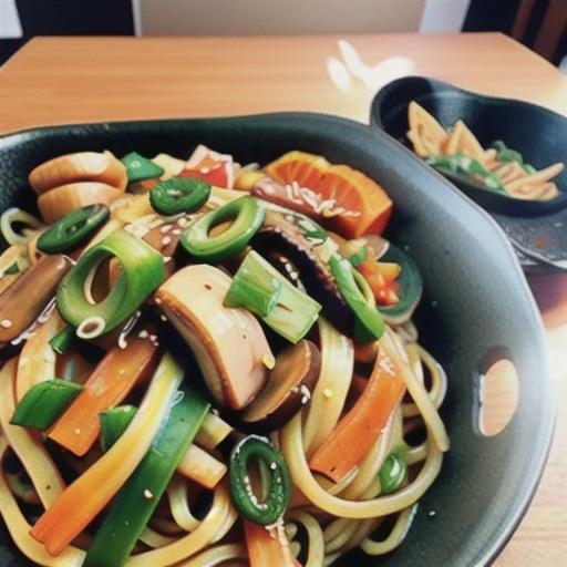 Vegan Japchae Korean Noodles