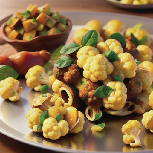 Easy Sheet Pan Roasted Cauliflower with Curry