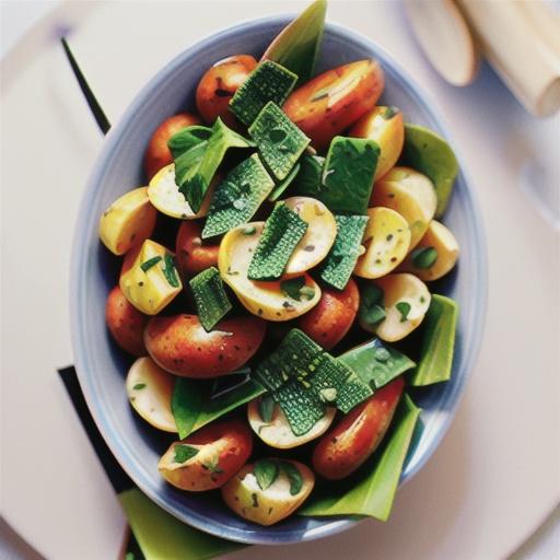 Healthier potato salad with herb dressing recipe