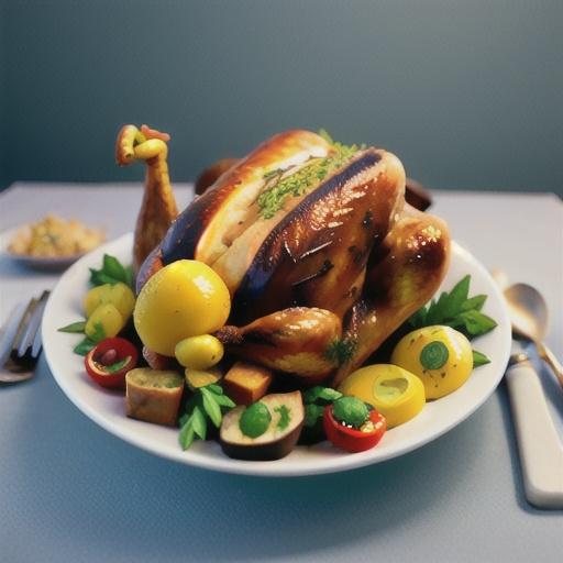 Classic roast turkey with festive stuffing