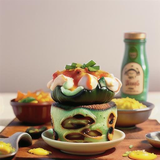 Chiles Rellenos Egg Soufflé Bake