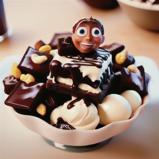 White and dark chocolate walnut brownies