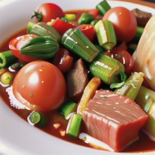 Beef, Tomato, and Okra Stew