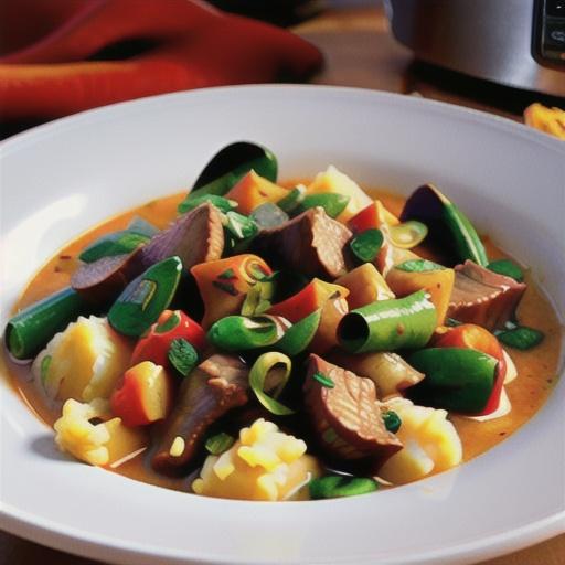 Spicy Beef Curry Stew for the Slow Cooker