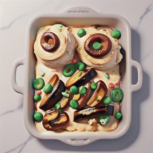 Creamy chicken and risoni tray bake