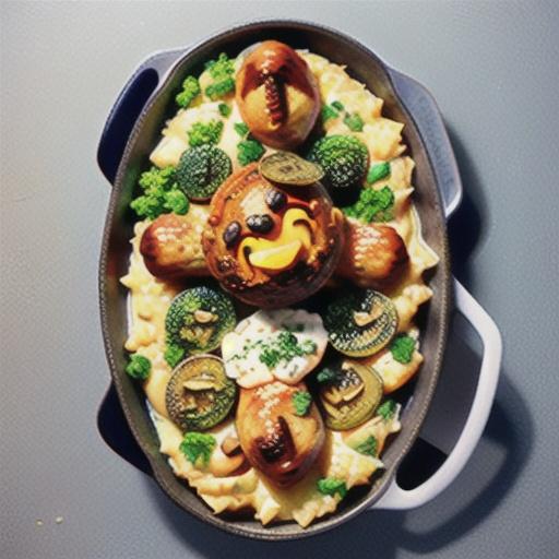 Baked chicken risotto with rosemary gremolata