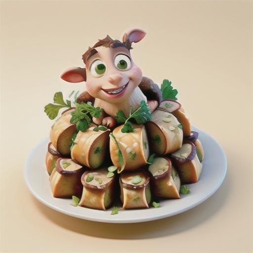 Racks of lamb with roasted garlic and herb coating