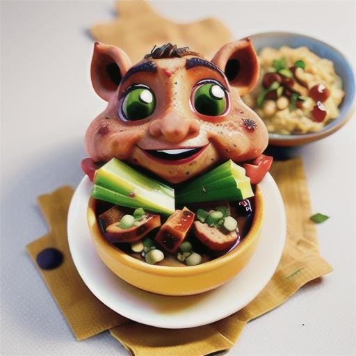 Balsamic and mustard pork with braised lentils