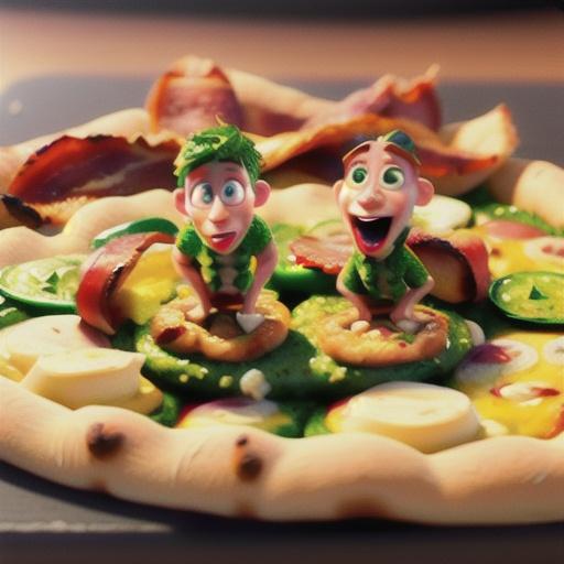 Chicken Bacon Pesto Pizza