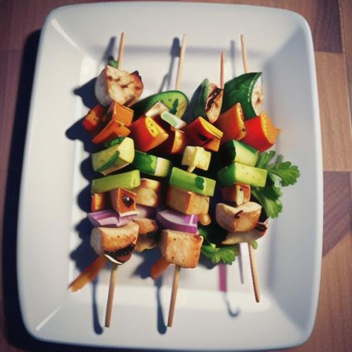 Cajun-spiced chicken skewers