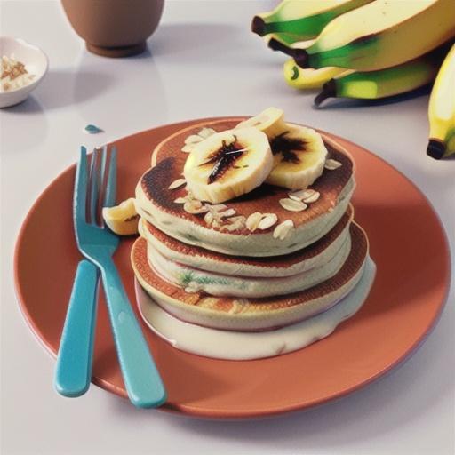 Banana oats hotcake