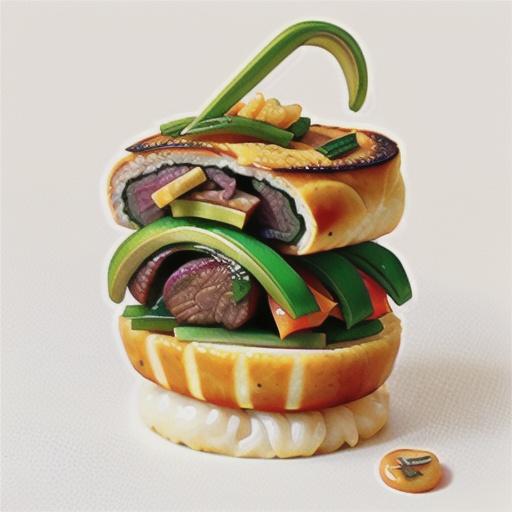 Thai beef roll