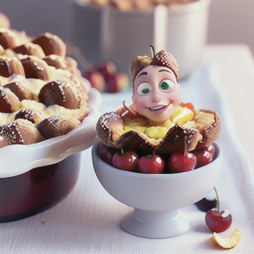 Morello cherry and apple crumble recipe