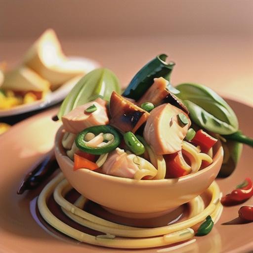 Smoked chicken and chilli pasta