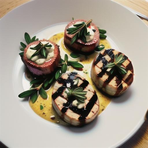 Grilled Garlic and Rosemary Lamb Loin Chops