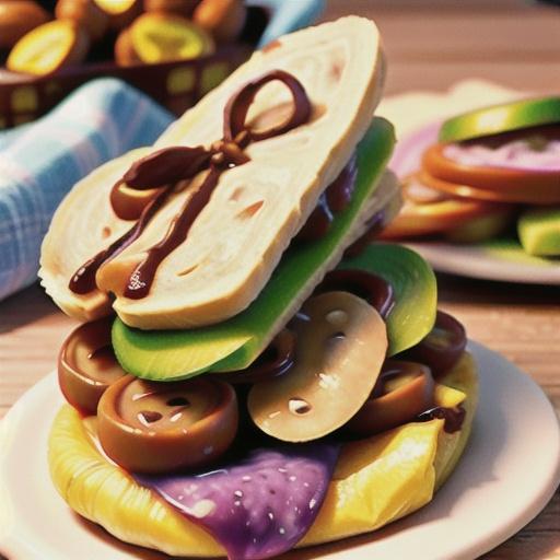 Peanut Butter and Jelly Squeeze Tortilla